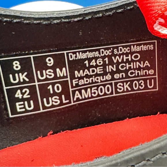 Dr. Martens 19 The Who 1461 Target Black Oxford NEW - Picture 5 of 12